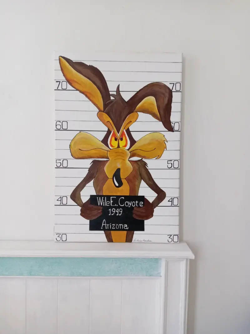 Cuadro decorativo Wile E. Coyote estilo caricatura - 2