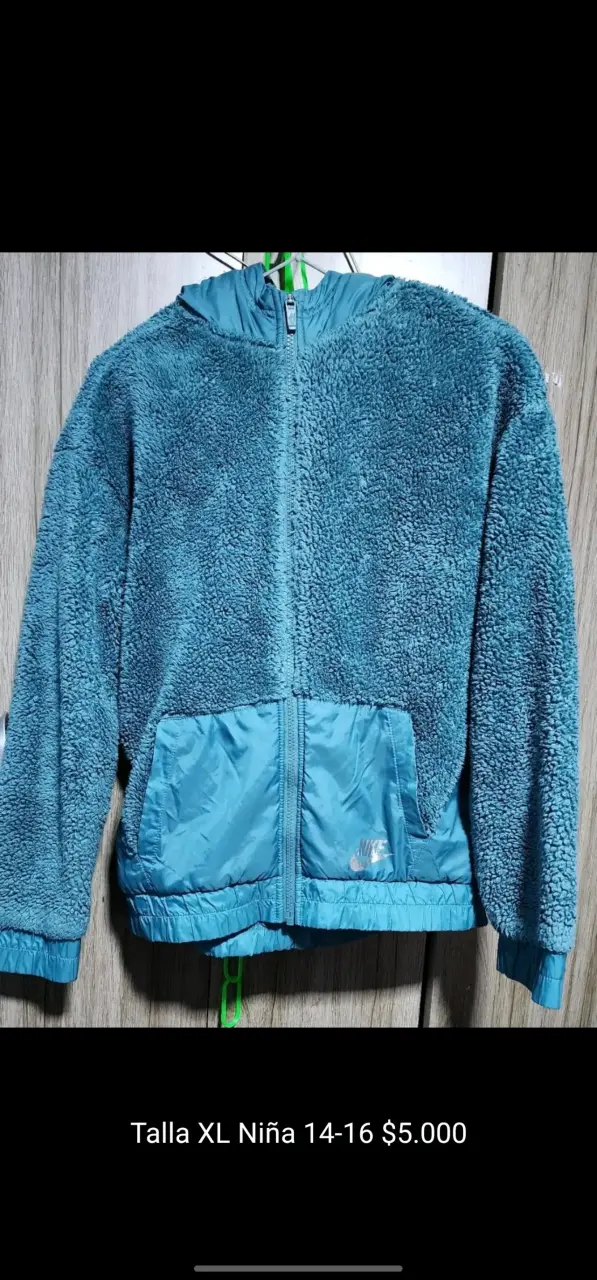 Chaqueta Polar Azul Niña XL - 1