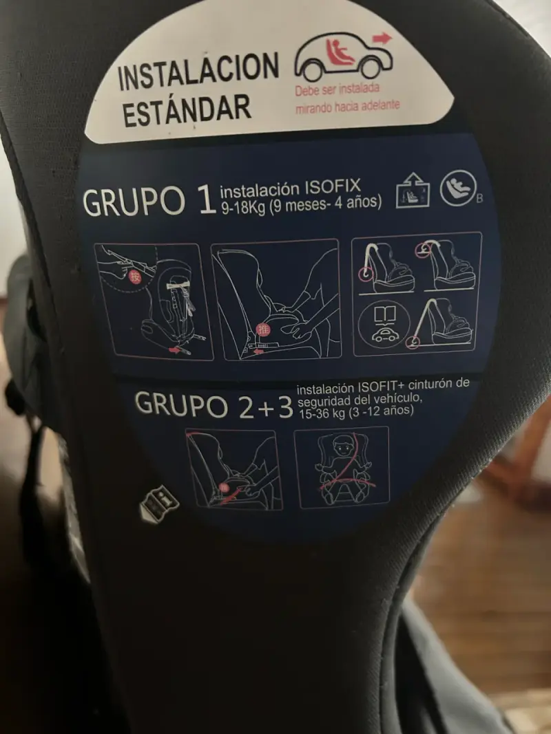 Silla de Auto Bebesit Negra con ISOFIX - 2