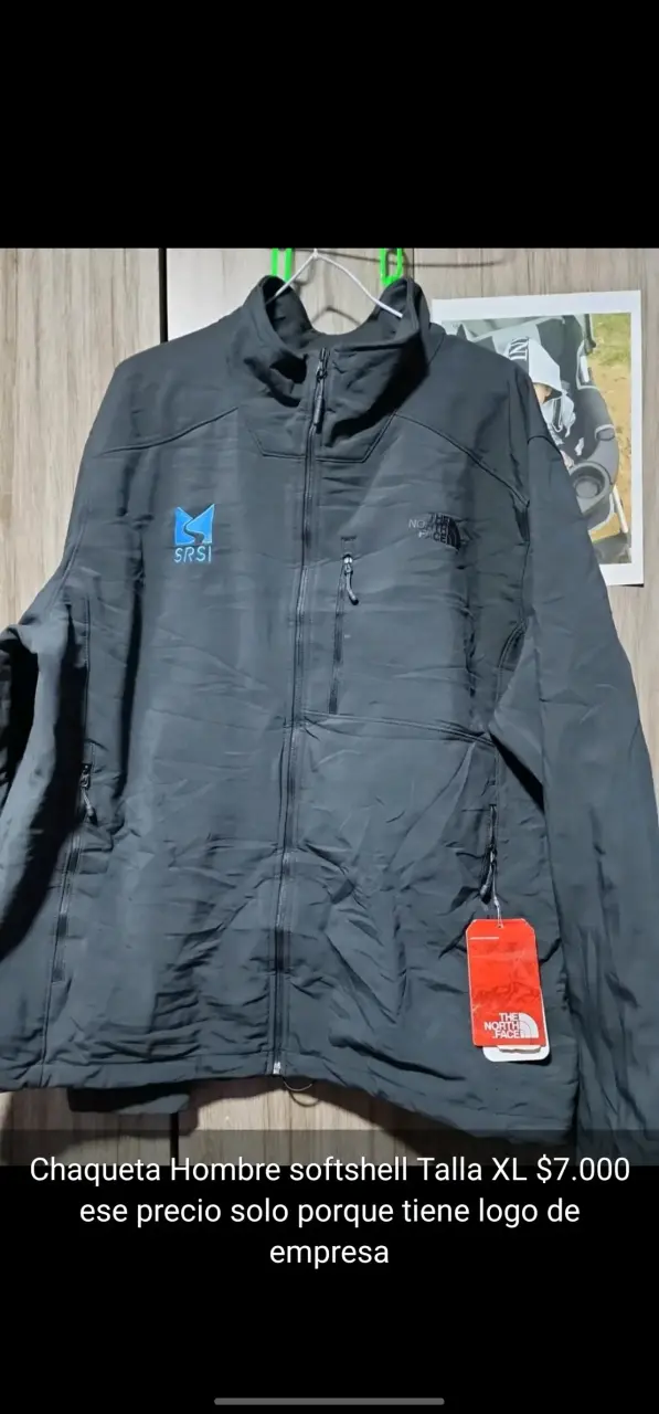 Polerón delgado azul talla S - 6