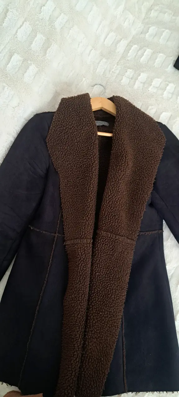 2 Abrigos gamulán marrón con forro talla M - 2