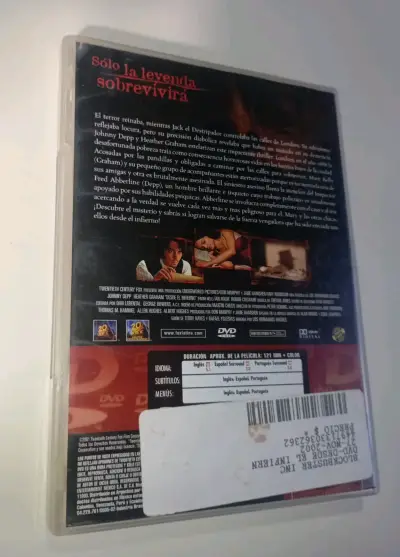 DVD Desde el Infierno con Johnny Depp - miniatura 2