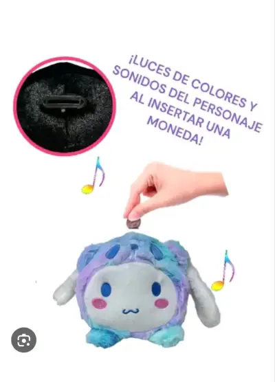 Alcancía de Peluche con Luz y Sonido - miniatura 2
