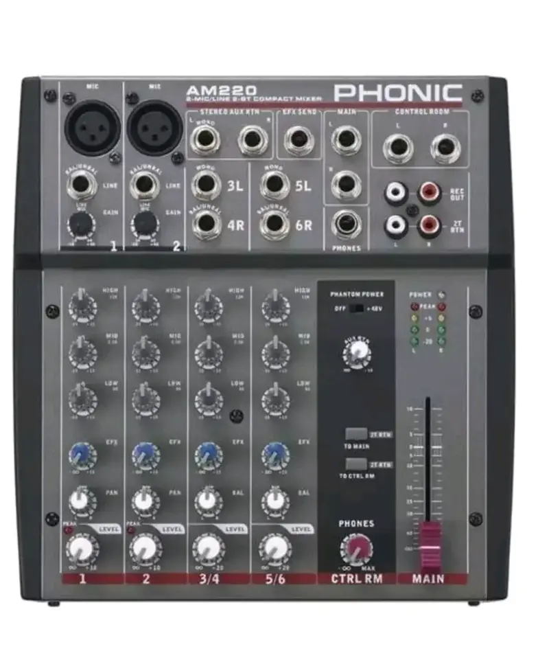 Mezclador de Audio Compacto Phonic AM220