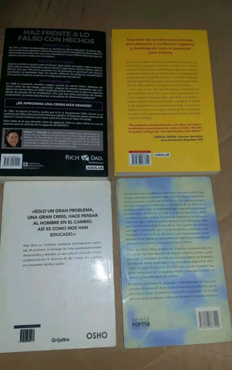 Lote de 3libros de autoayuda y desarrollo personal - 3