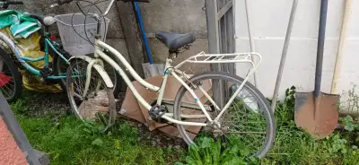 Bicicleta urbana con canasto y parrilla - miniatura 2