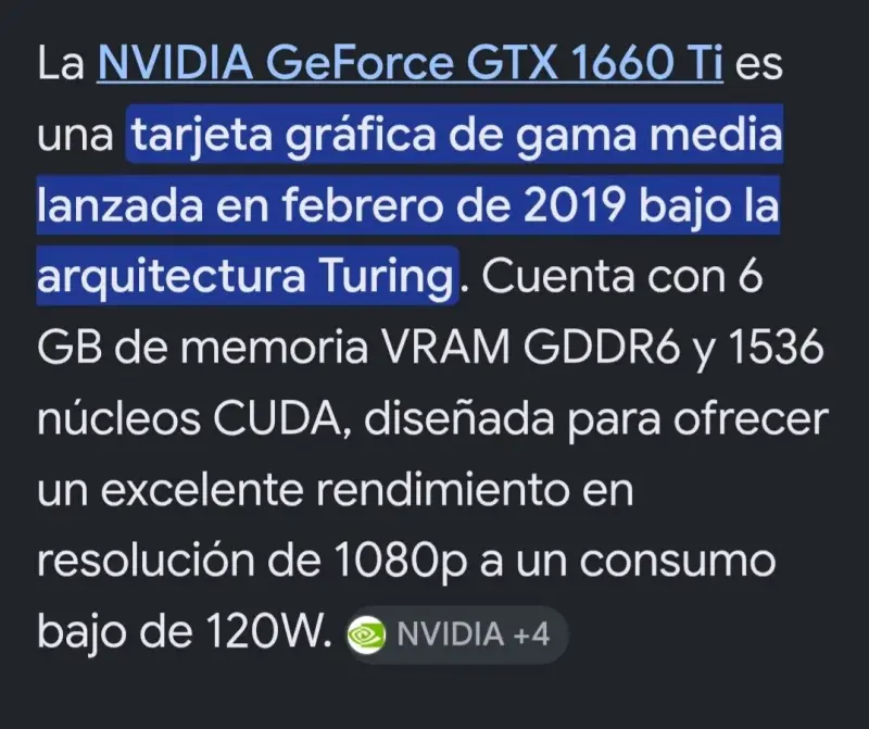 Tarjeta Gráfica EVGA GeForce GTX 1660 Ti - 4