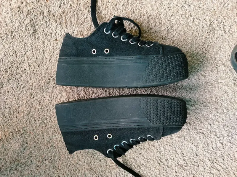 Zapatillas negras de plataforma C/MORAN talla 36 - 2