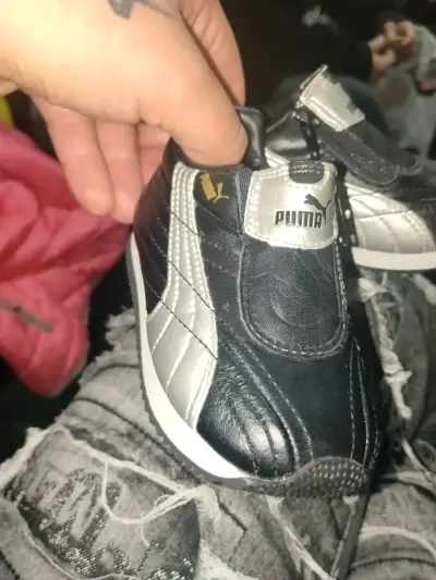 Zapatillas deportivas negras para bebé Puma - miniatura 3