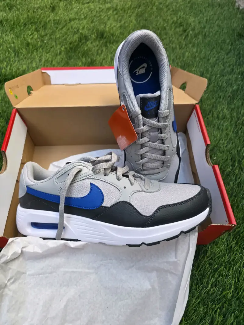 Zapatillas deportivas Nike Air gris y azul - 2
