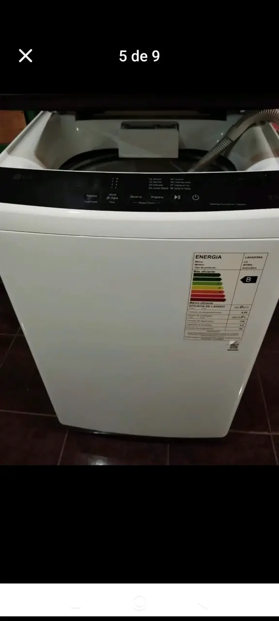 Lavadora automática de carga superior 9 kg - 4