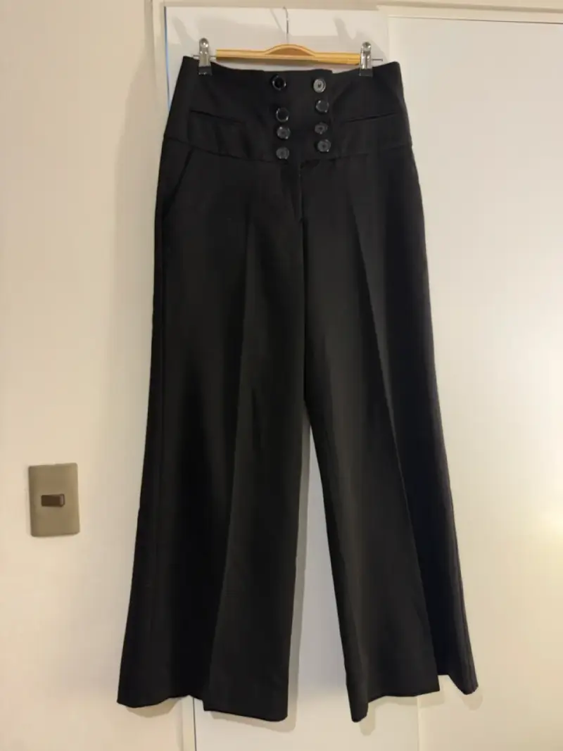 Pantalones anchos negros Basement talla 42 - 1