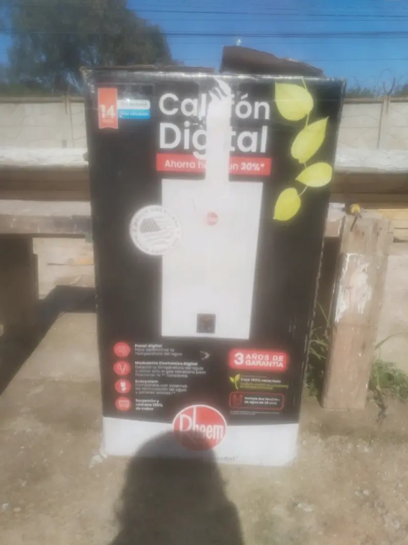 Calefón digital Rheem 14 litros eficiente - 1