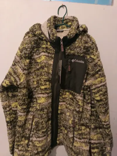 Chaqueta de polar Columbia verde y amarilla - miniatura 2