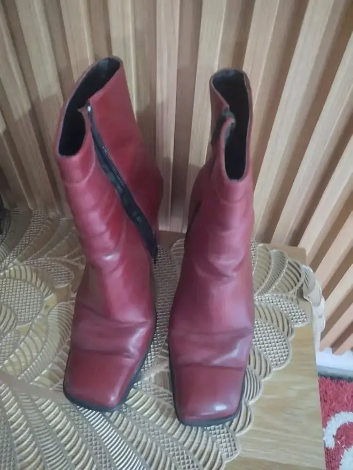 Botas de cuero vintage número 37 - 2
