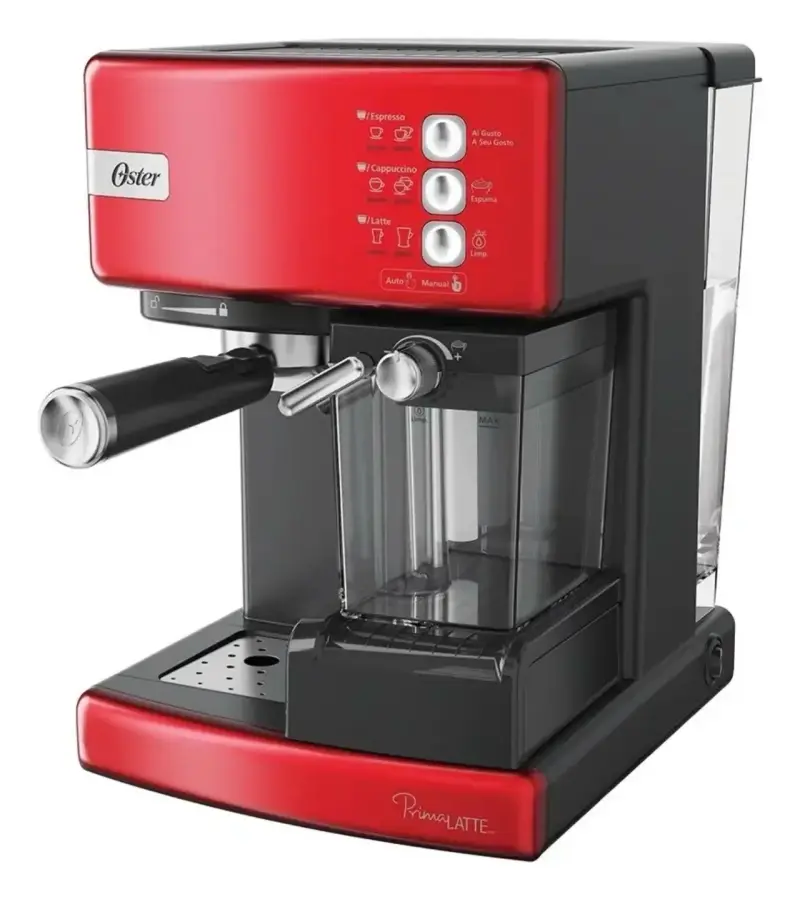 Cafetera Automática Espresso Oster PrimaLatte Roja - 2