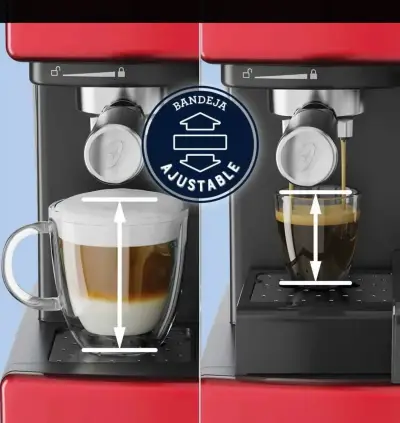 Cafetera Automática Espresso Oster PrimaLatte Roja - miniatura 4