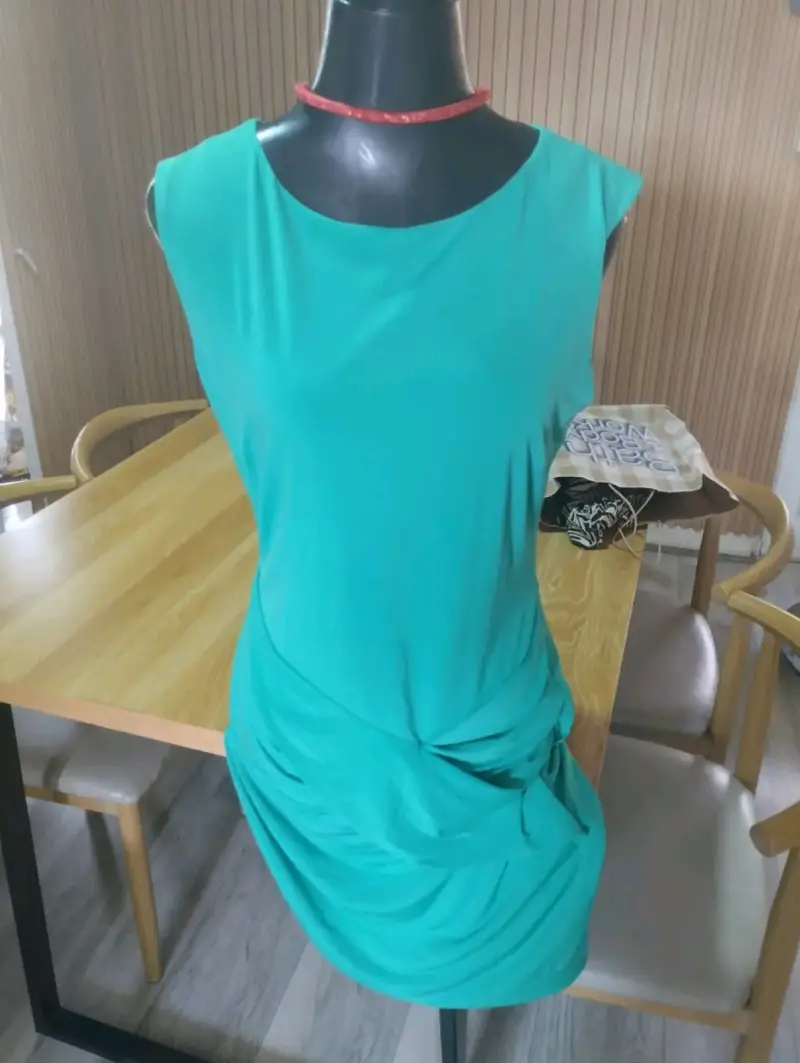 Vestido verde Mango talla L - 2