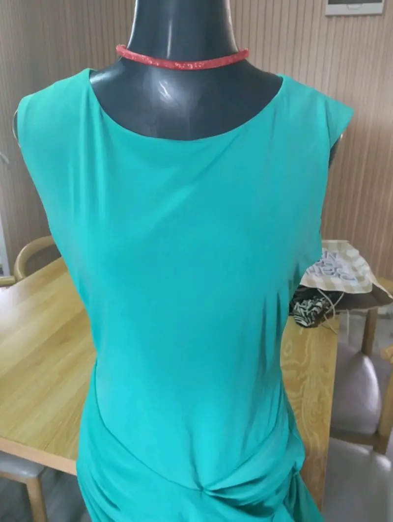 Vestido verde Mango talla L - 3
