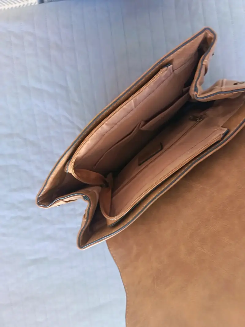 Mochila de cuero marrón Tatienne - 4