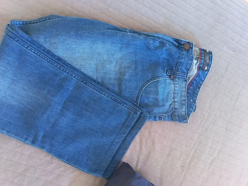 Jeans de mezclilla azul para hombre - 2
