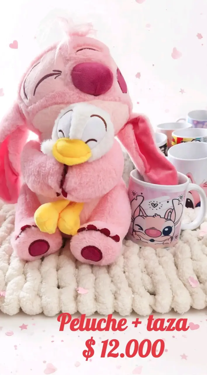 Set de Peluche, Taza y Posavaso Personalizados. - 4
