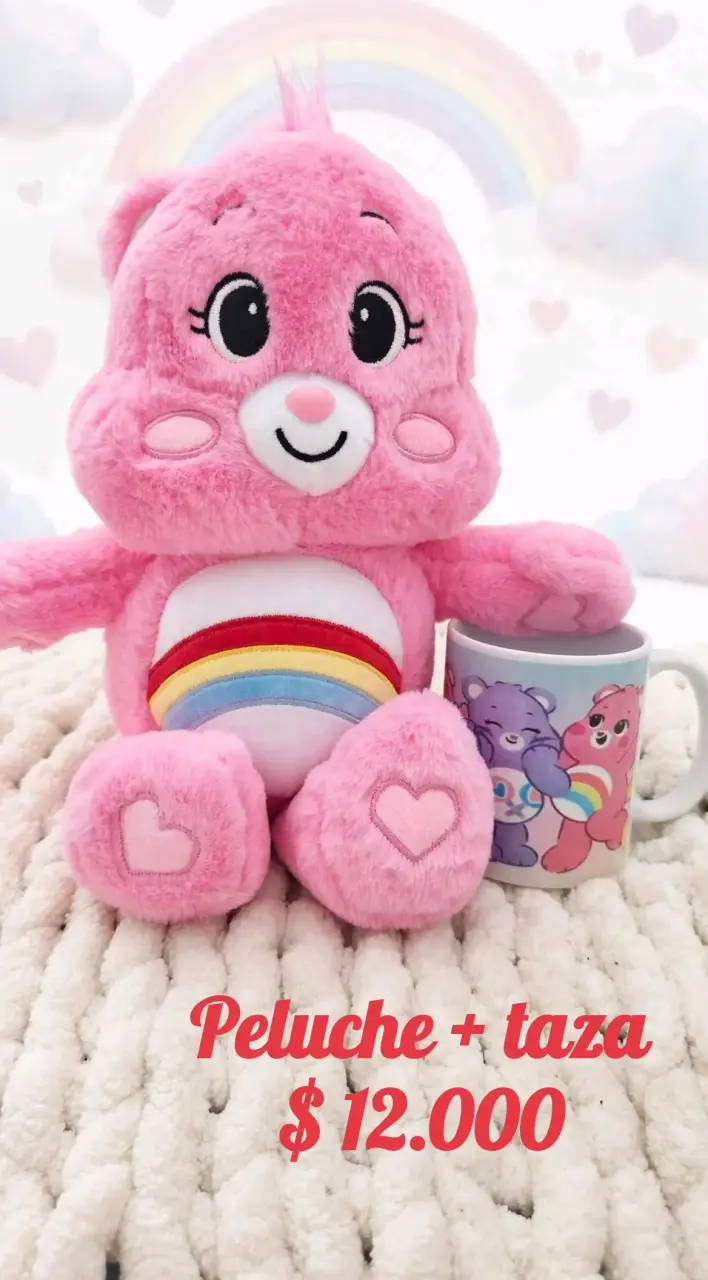 Set de Peluche, Taza y Posavaso Personalizados. - 5