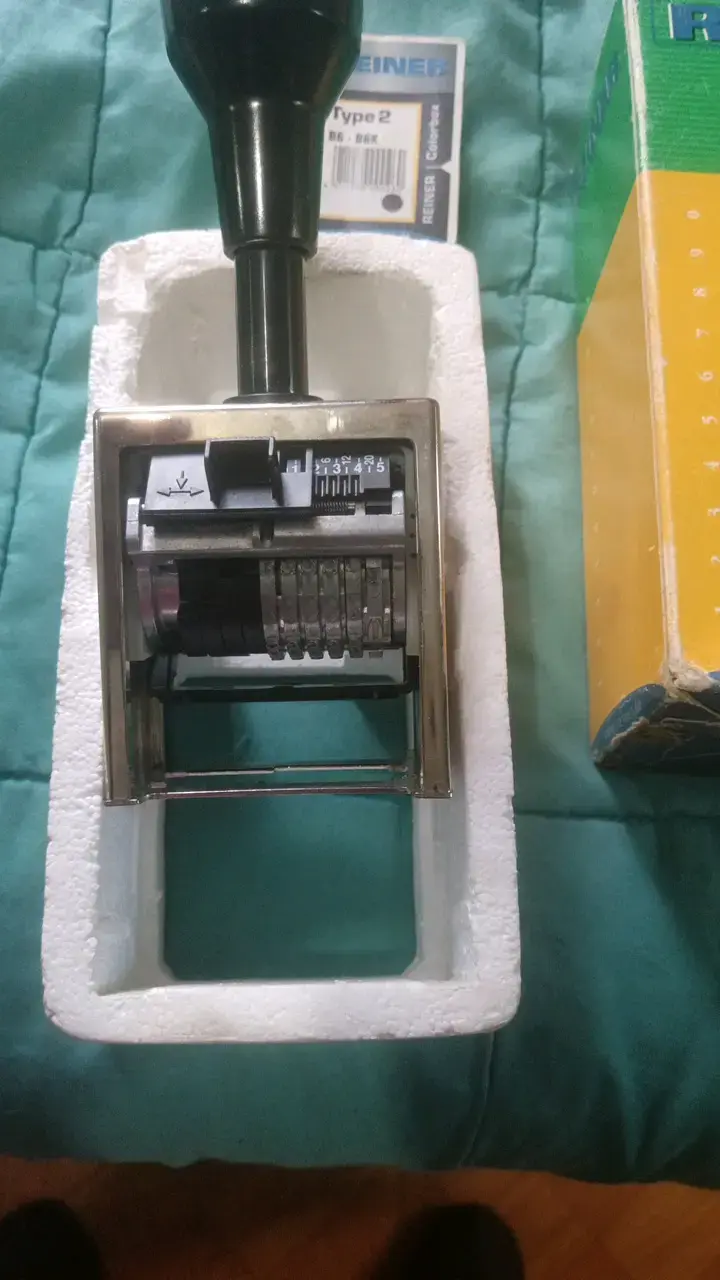 Numerador manual Reiner Type 2 BG-B6K - 4