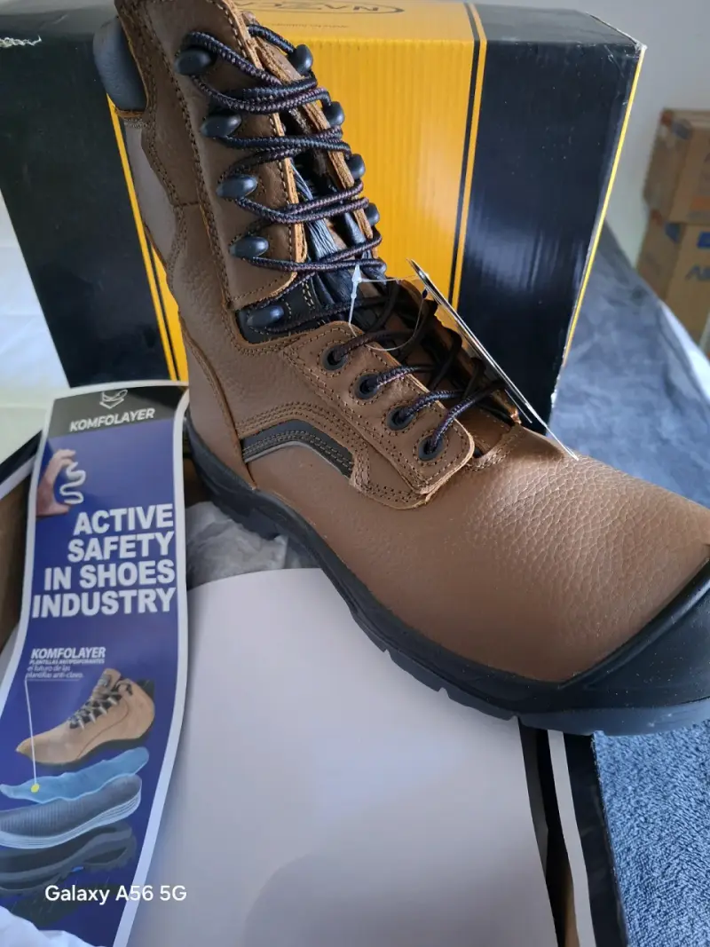 Botas de seguridad marrones Nazca con suela antideslizante - 4