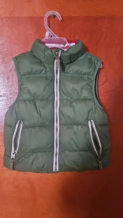 Chaqueta sin mangas verde para niño L.O.G.G. - miniatura 1