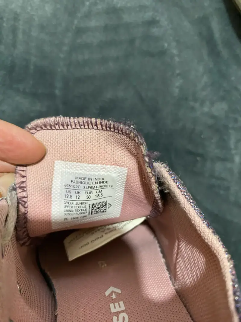 Zapatillas de lona moradas para niños - 2