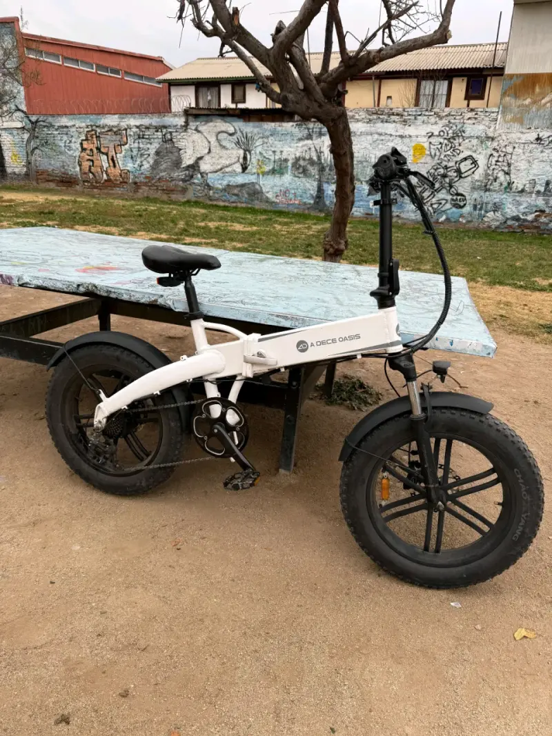 Bicicleta eléctrica plegable A Dece Oasis blanca - 3