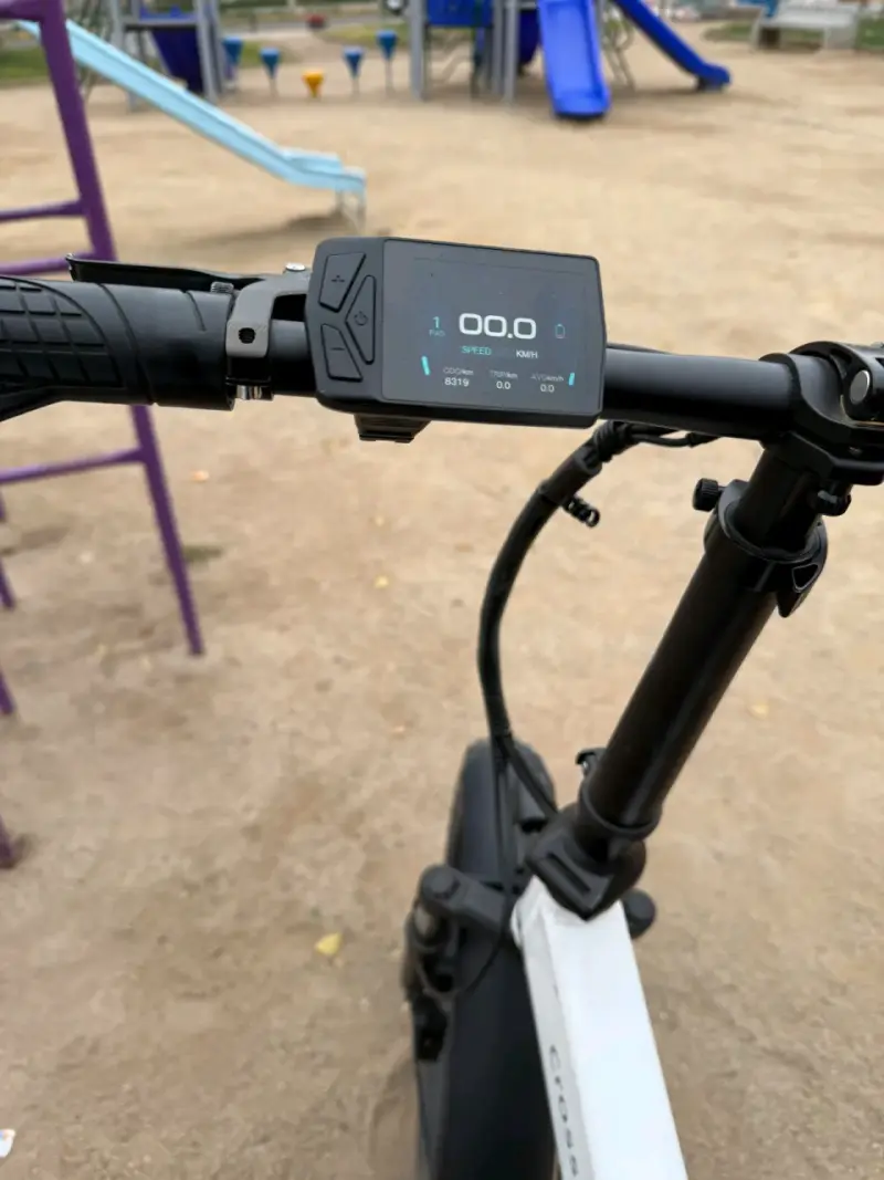 Bicicleta eléctrica plegable A Dece Oasis blanca - 5
