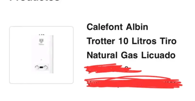 Calefón a Gas Trotter 10 Litros Tiro Natural - 3