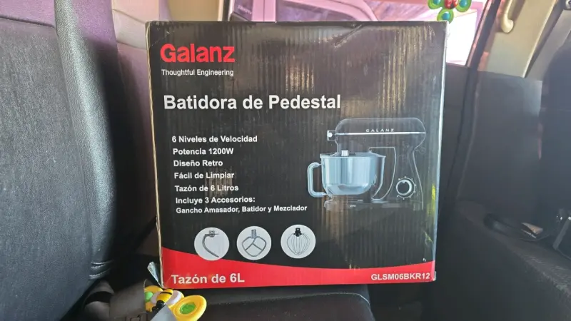 Batidora de pedestal Galanz 1200W negra - 3