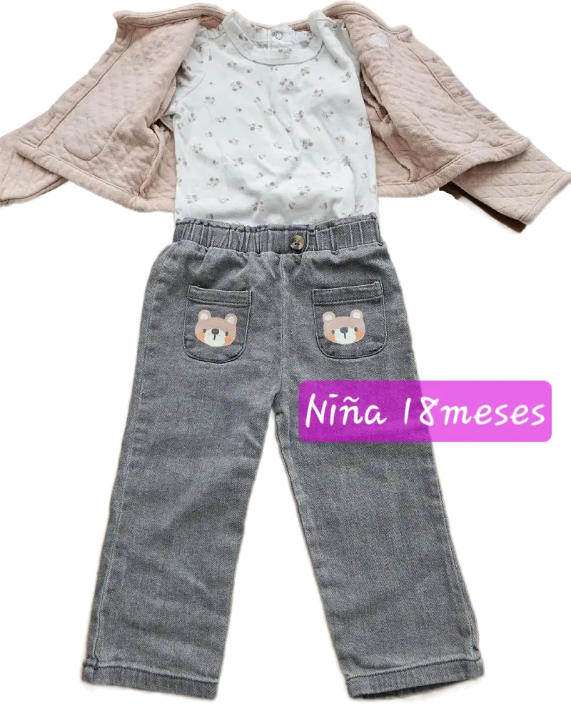 Conjunto de ropa para niña 18 meses - 2