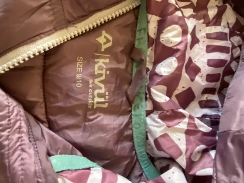 Chaqueta acolchada morada para niña Kivuli - 2