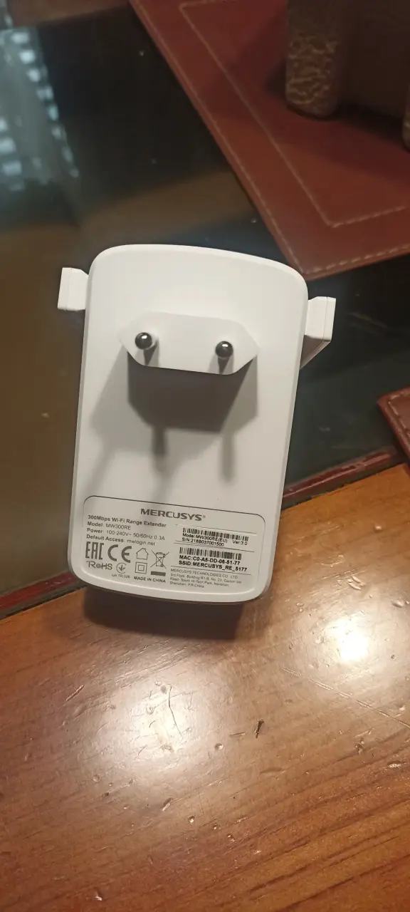 Repetidor de señal  Wi-Fi Mercusys 300Mbps - 2