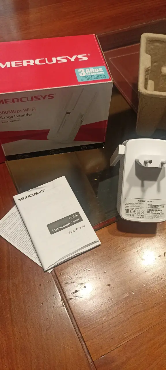 Repetidor de señal  Wi-Fi Mercusys 300Mbps - 4