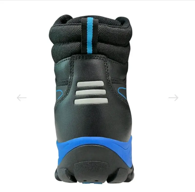 Botas de seguridad HW negras y azules con suela antideslizante