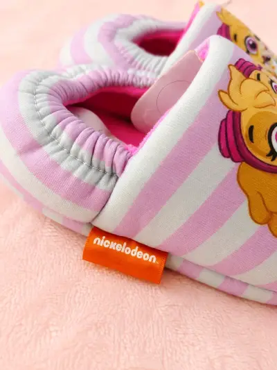 Pantuflas infantiles Paw Patrol rosadas - miniatura 2