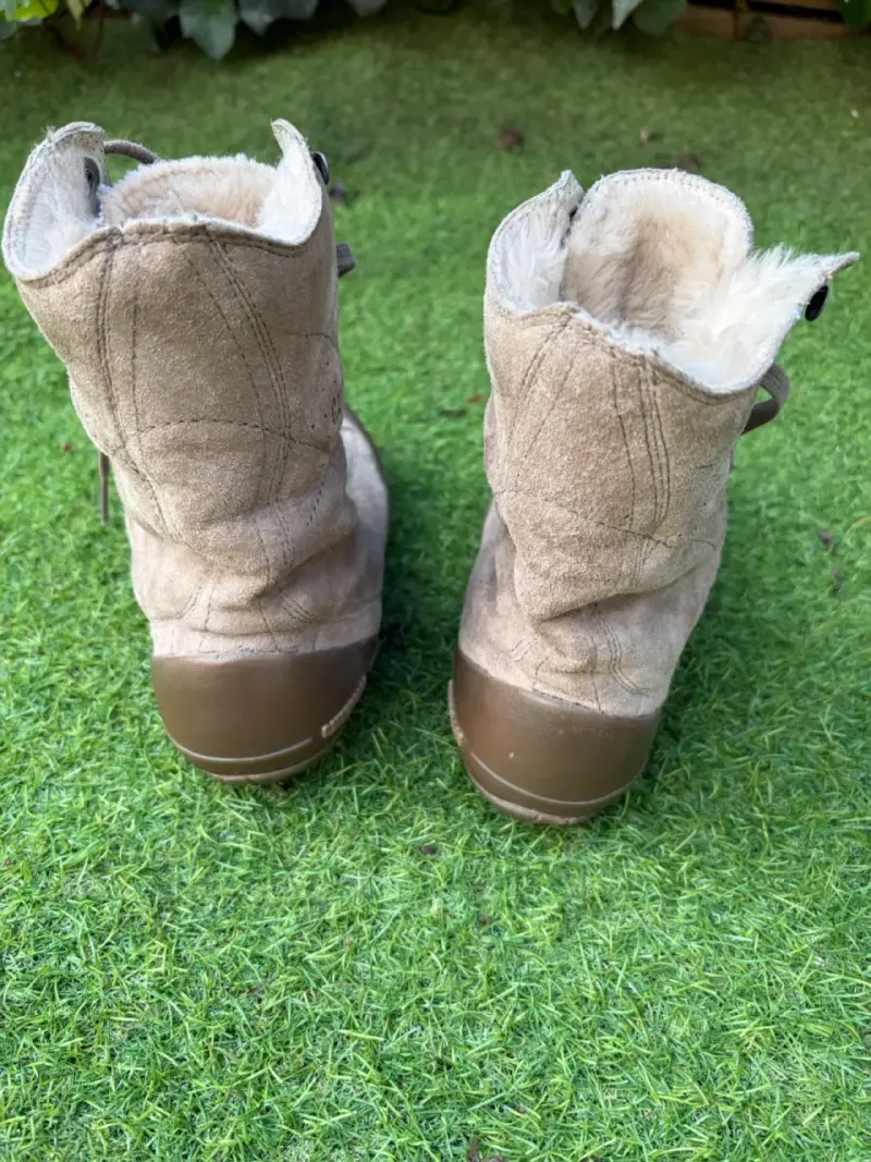 Botas de invierno CAT beige con forro - 4