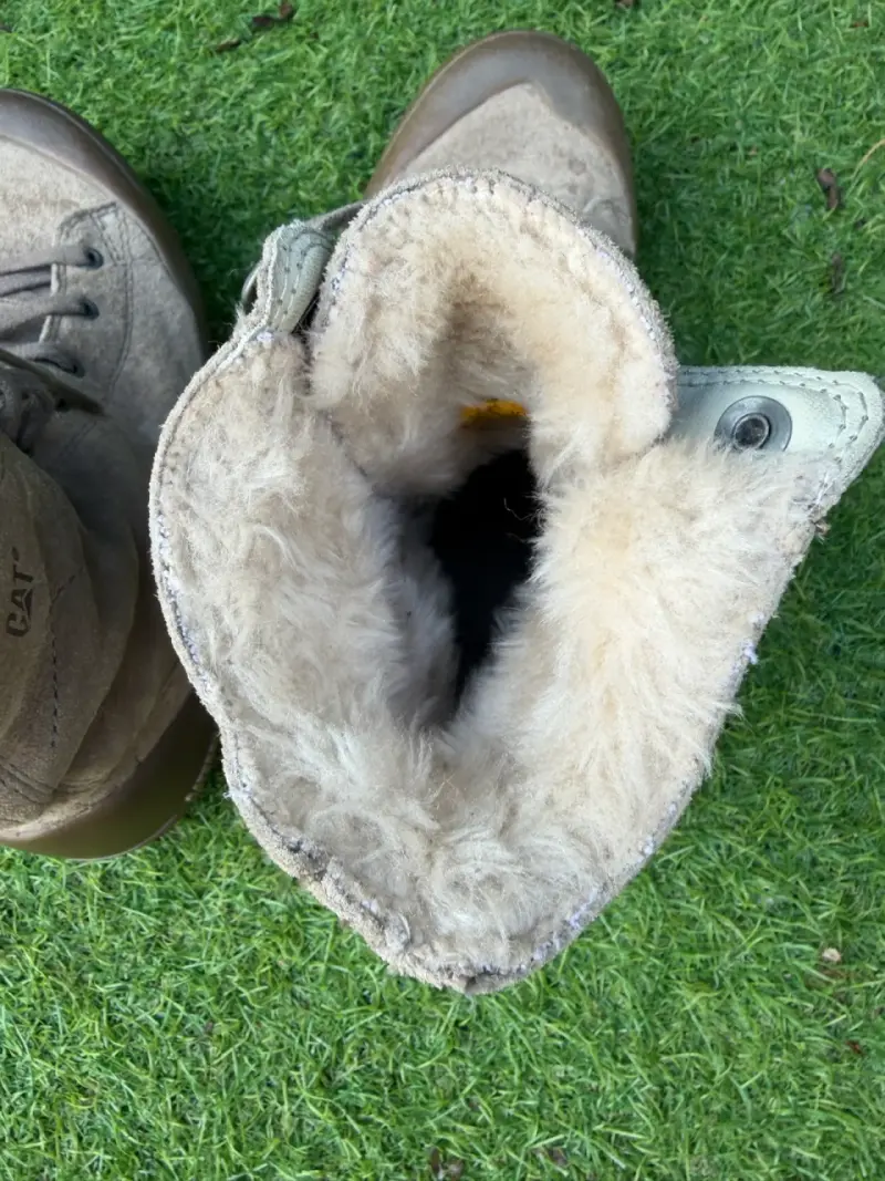 Botas de invierno CAT beige con forro - 5