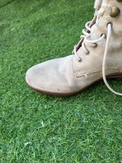 Botas de gamuza beige Hush Puppies - miniatura 3