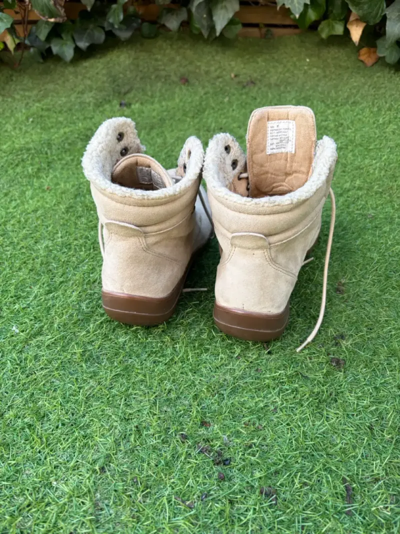Botas de gamuza beige Hush Puppies - 4