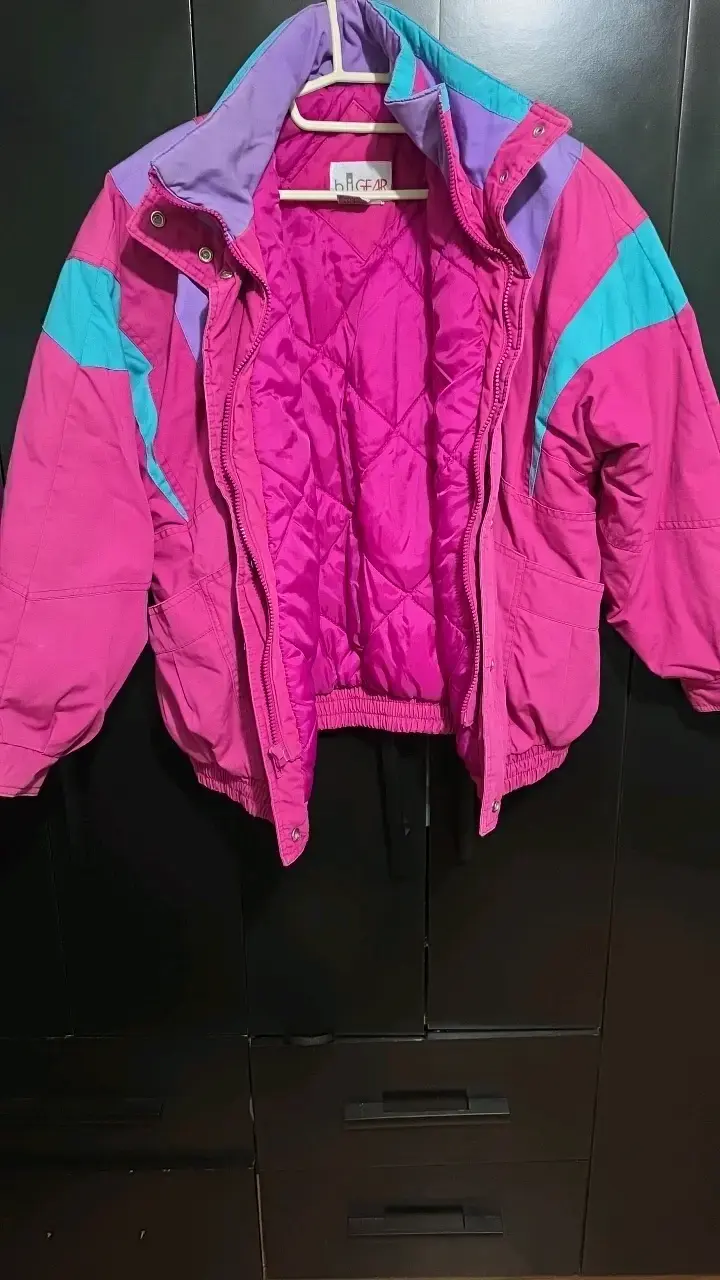 Chaqueta retro de colores vibrantes para mujer - 2