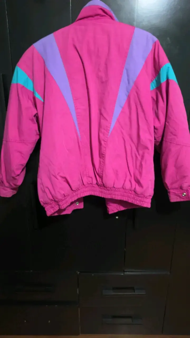 Chaqueta retro de colores vibrantes para mujer - 3