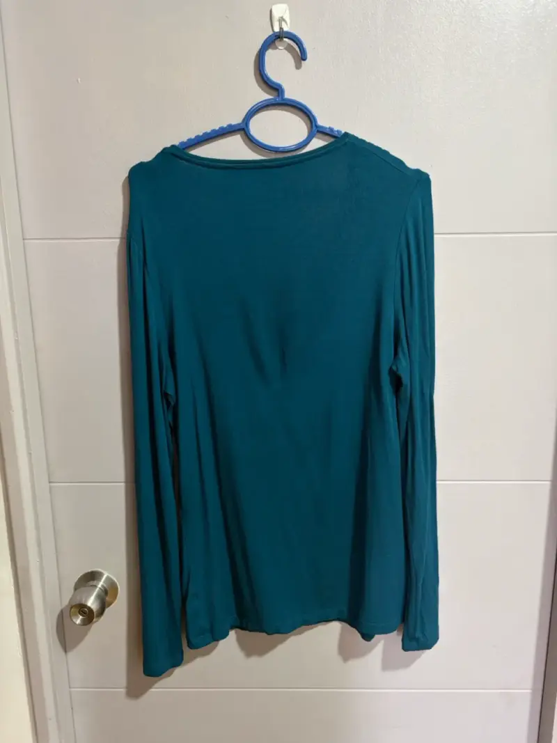 Polera manga larga verde Alaniz talla S - 4