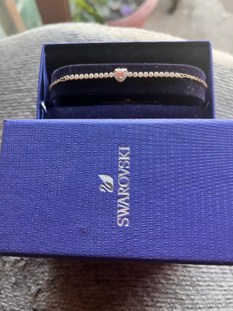 Pulsera Swarovski con corazón de cristal