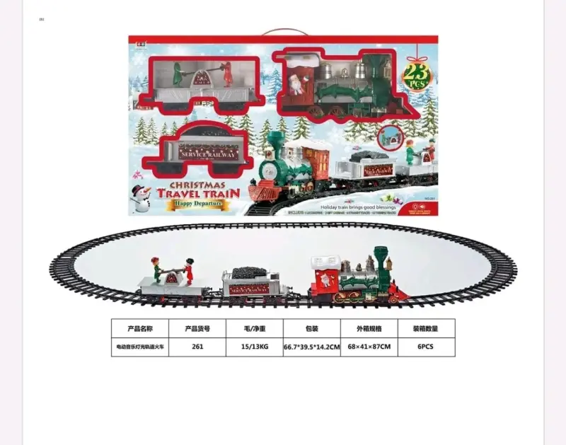Tren de Navidad con Luces y Sonido 23 Piezas